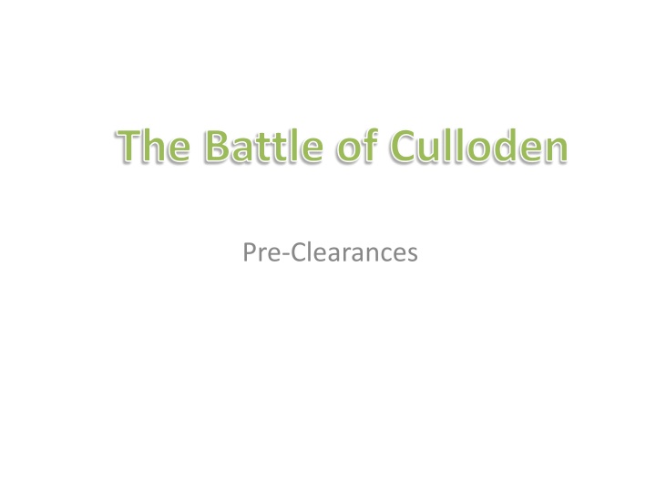 the battle of culloden