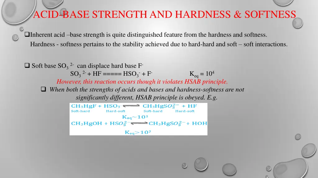 acid base strength and hardness softness