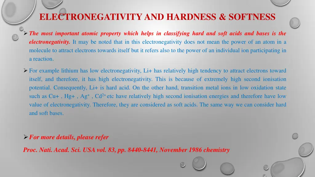 electronegativity and hardness softness