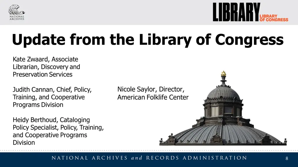 update from the library of congress