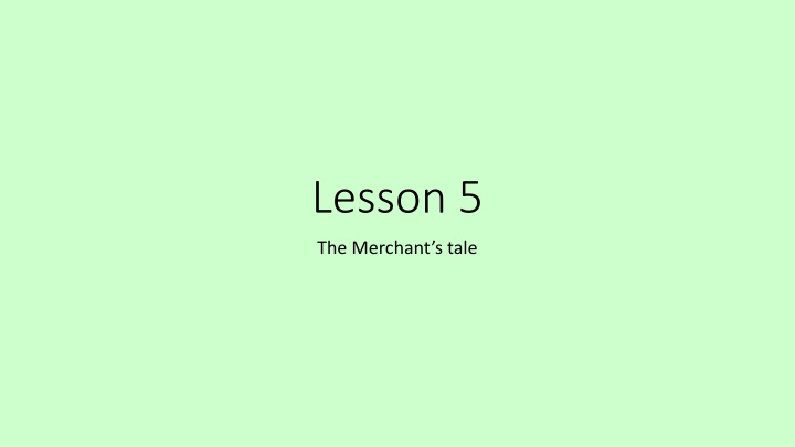 lesson 5