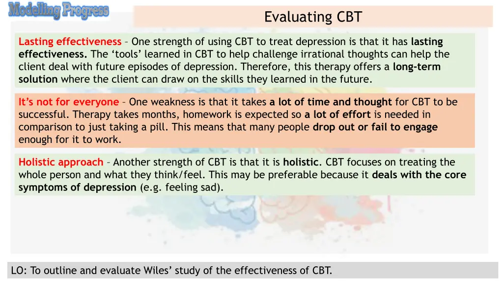 evaluating cbt