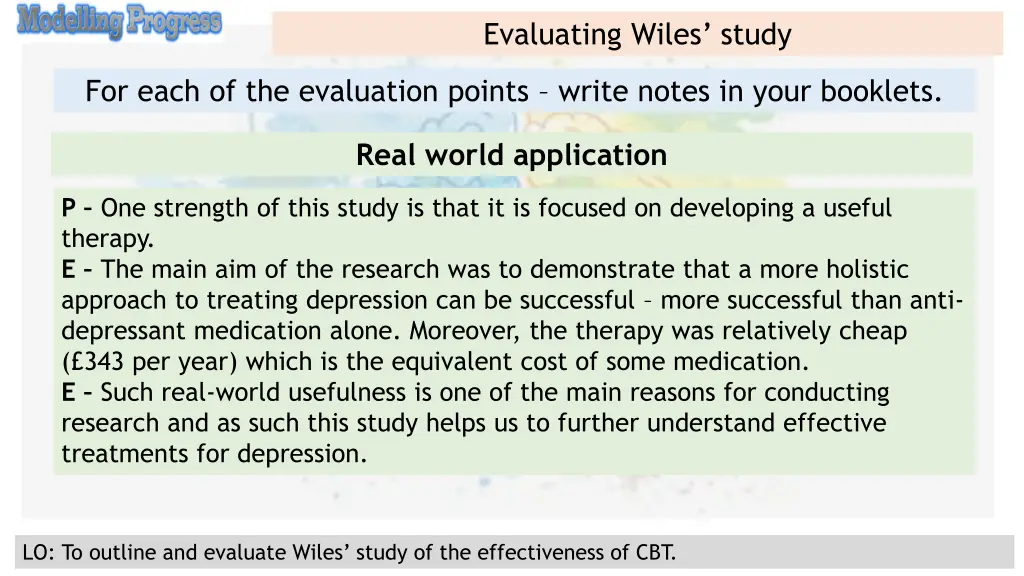 evaluating wiles study 2