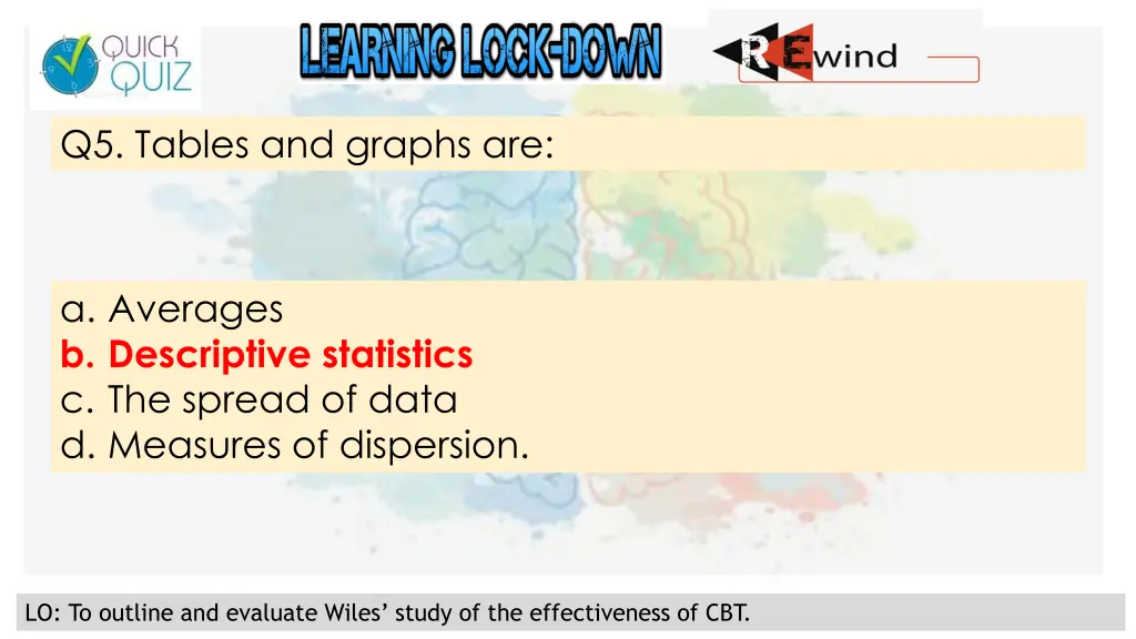 q5 tables and graphs are 1