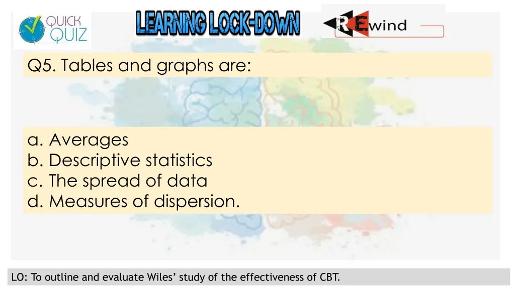 q5 tables and graphs are