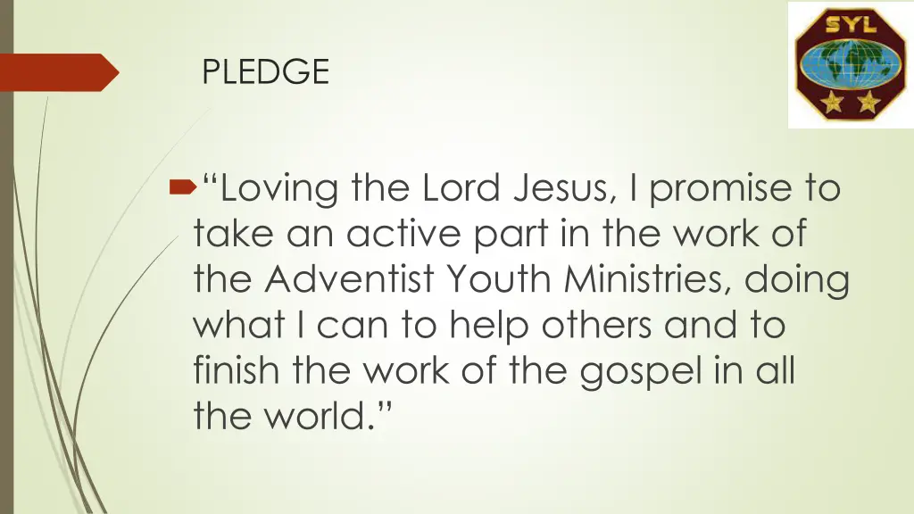 pledge