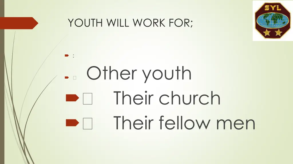 youth will work for