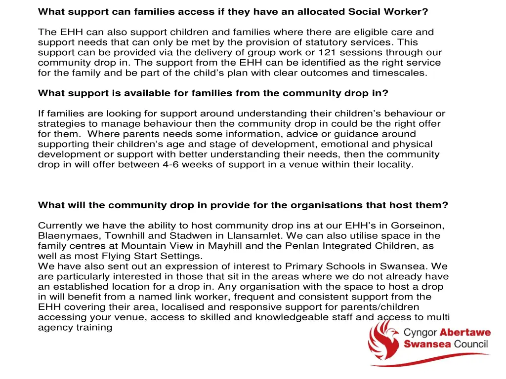 what support can families access if they have