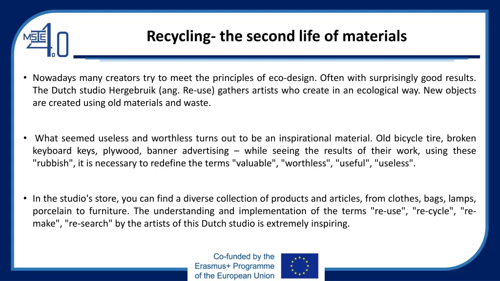 recycling the second life of materials 1