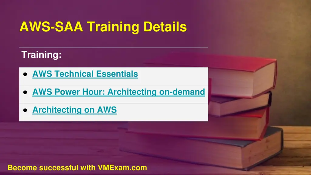 aws saa training details