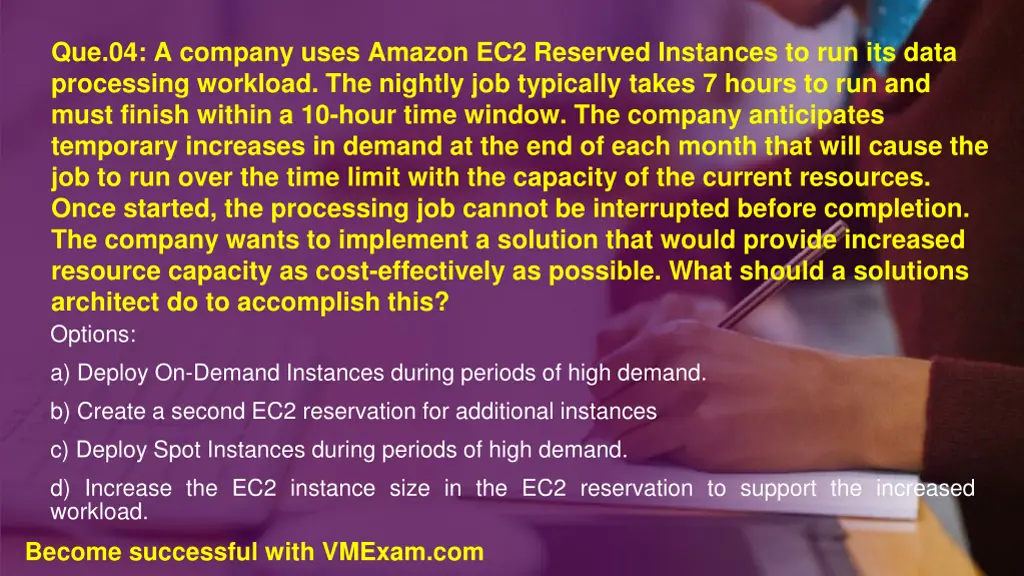 que 04 a company uses amazon ec2 reserved