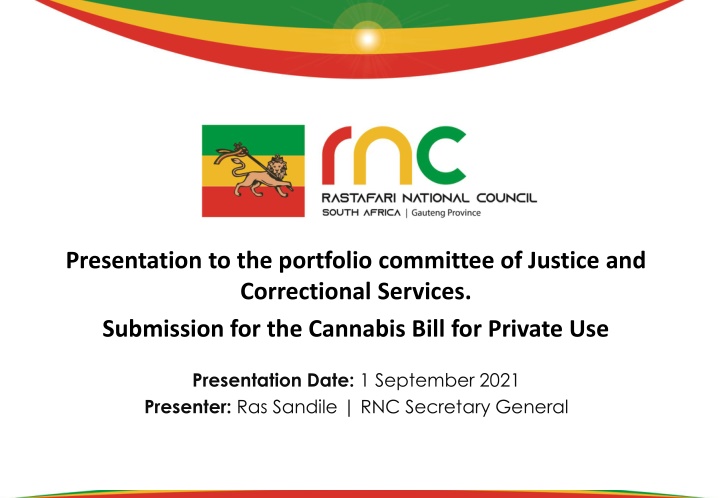 presentation to the portfolio committee