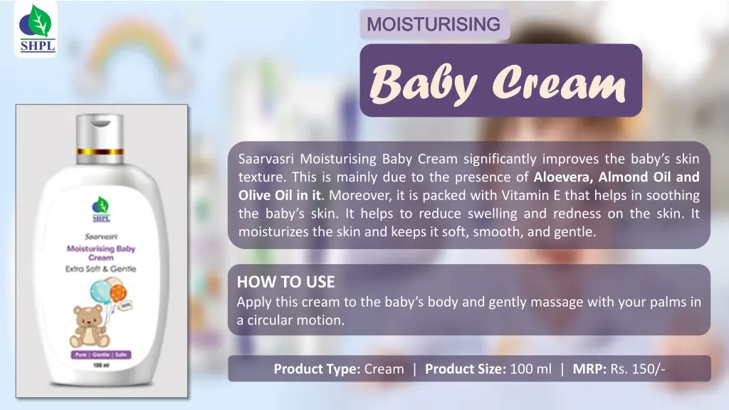 moisturising moisturising baby cream