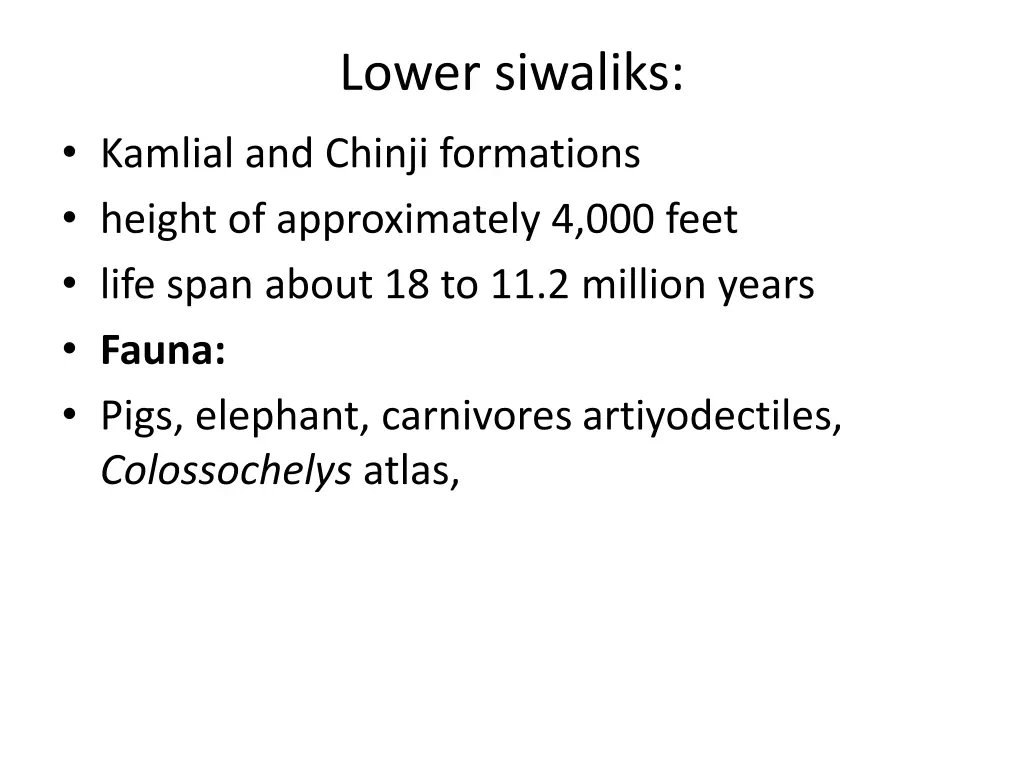 lower siwaliks