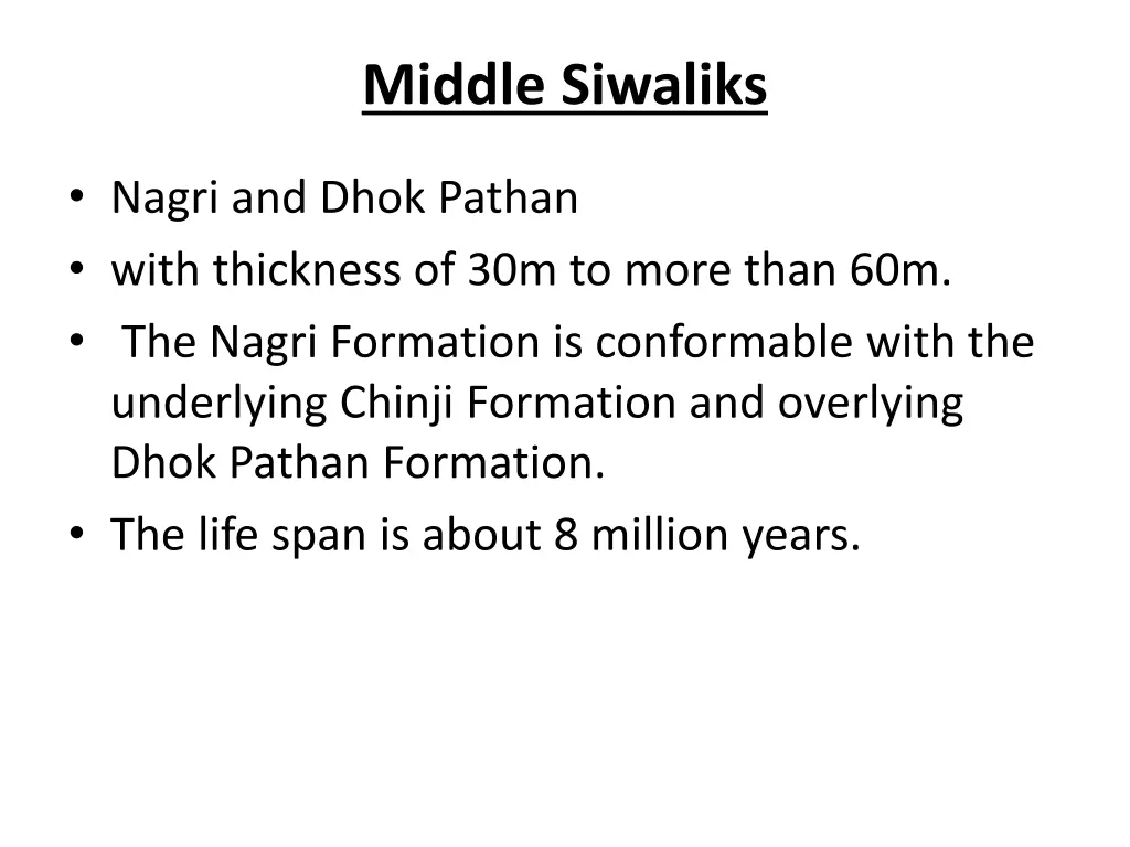 middle siwaliks