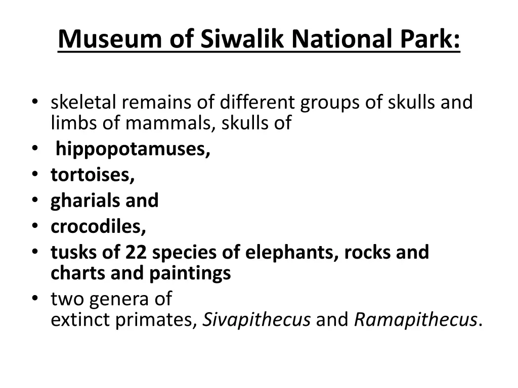 museum of siwalik national park