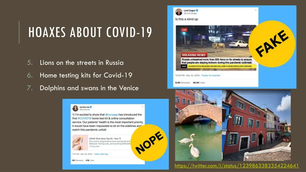 hoaxes about covid 19 1