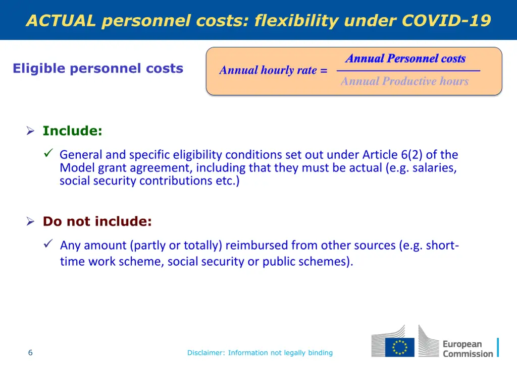 actual personnel costs flexibility under covid 19 1