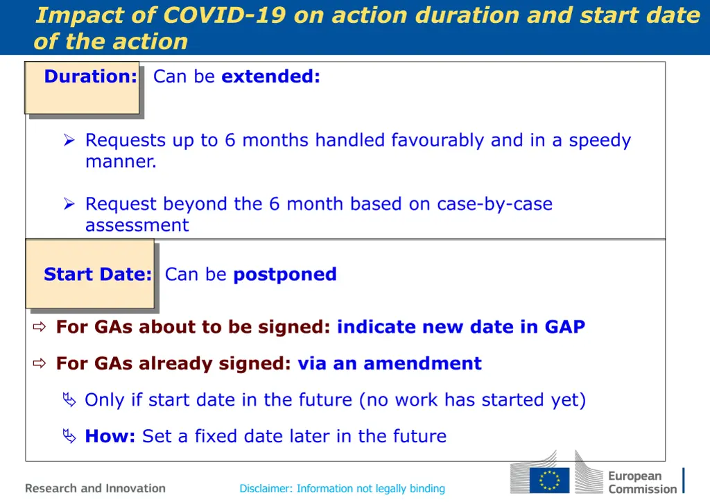 impact of covid 19 on action duration and start