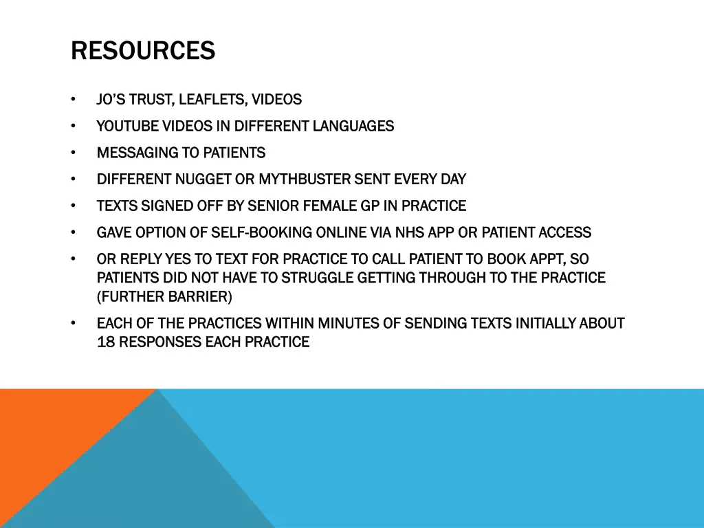 resources