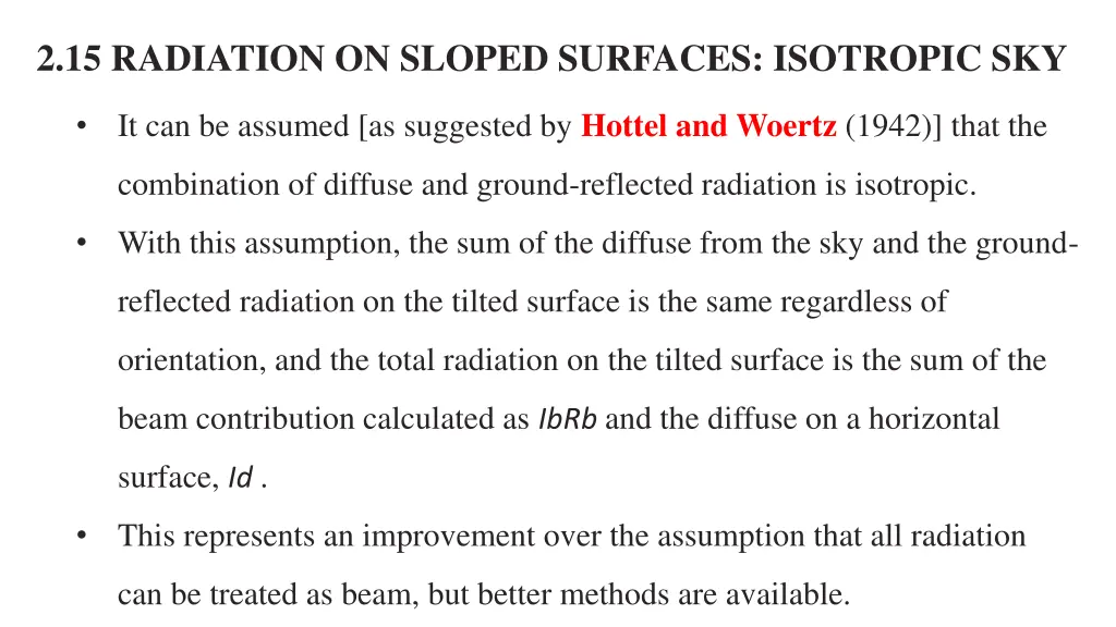 2 15 radiation on sloped surfaces isotropic sky