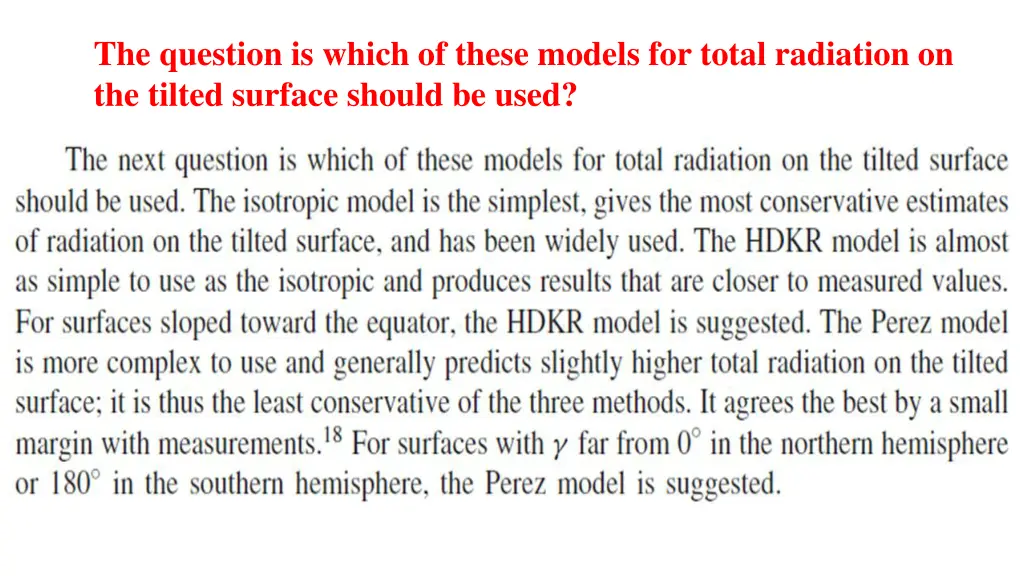 the question is which of these models for total