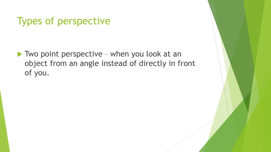 types of perspective