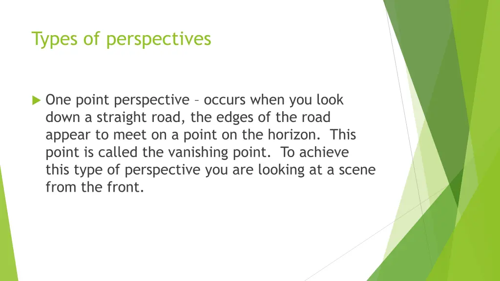 types of perspectives