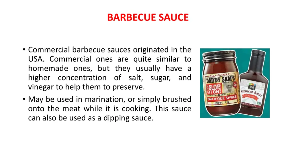 barbecue sauce