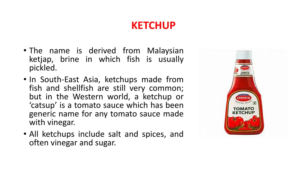 ketchup