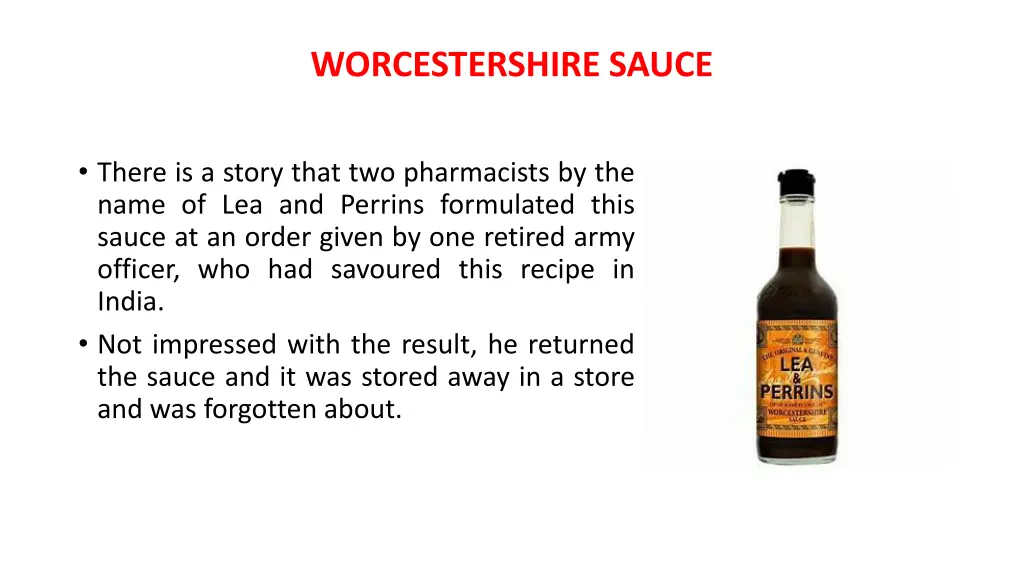 worcestershire sauce