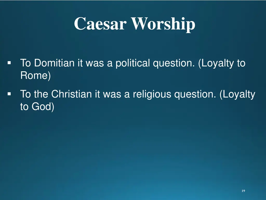 caesar worship 1