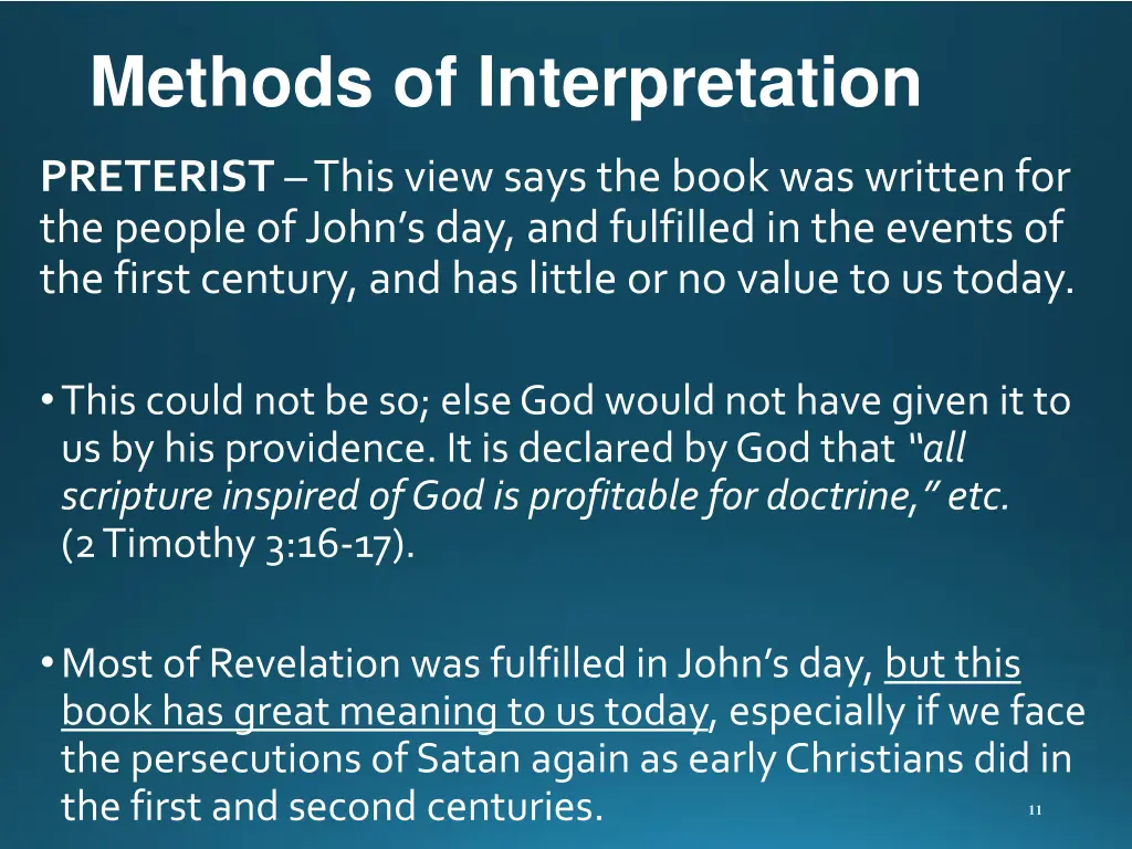 methods of interpretation 3