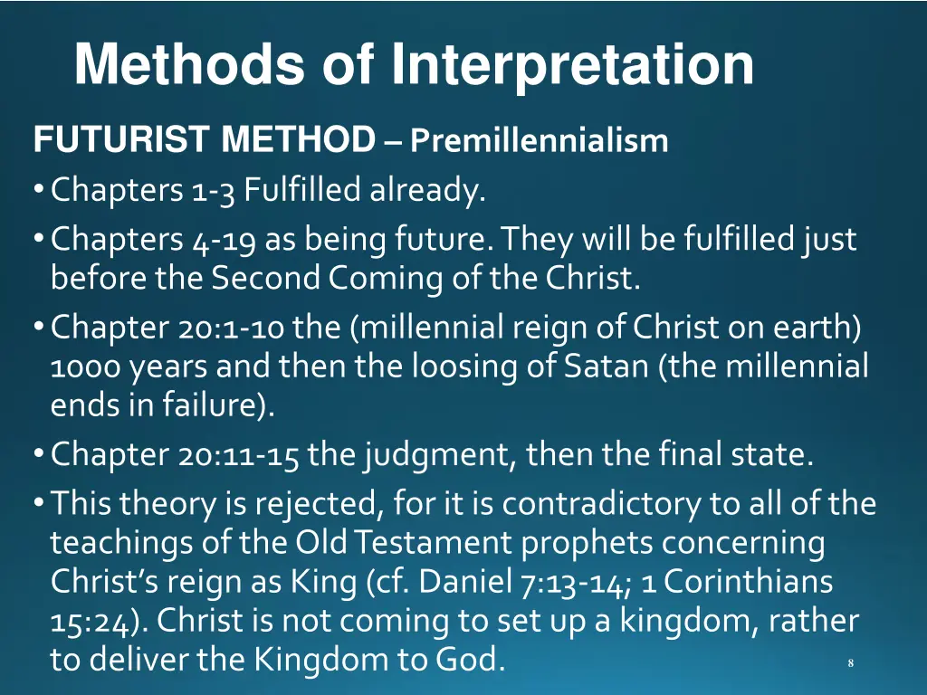 methods of interpretation