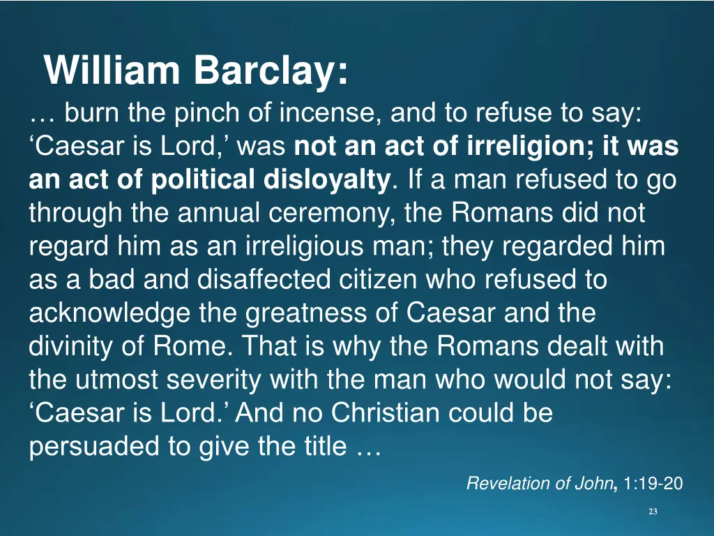 william barclay 2