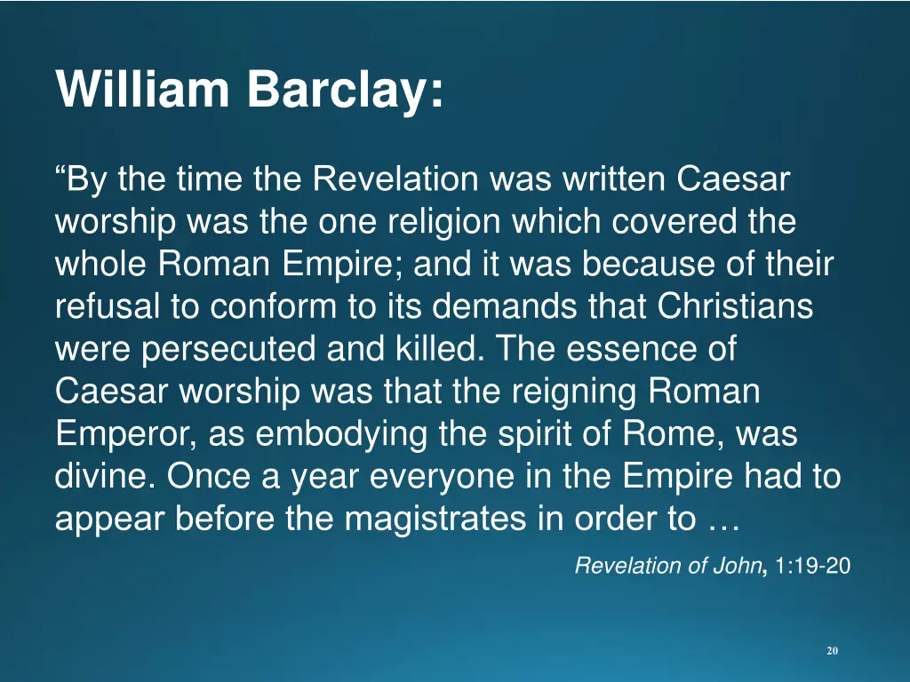 william barclay