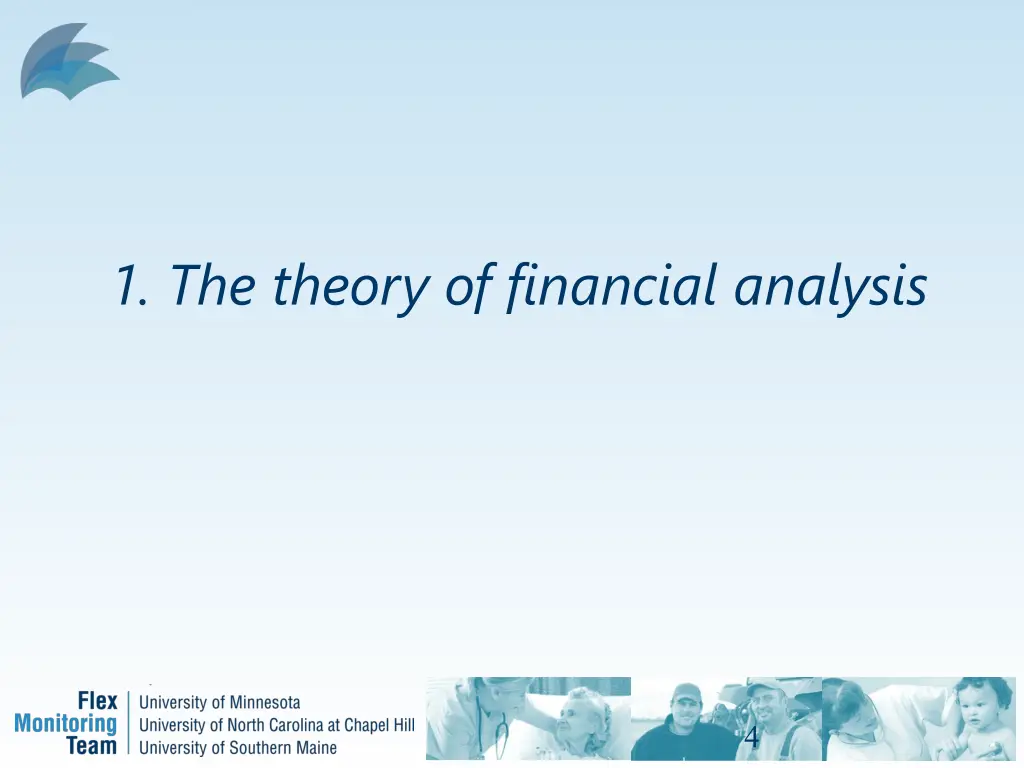 1 the theory of financial analysis