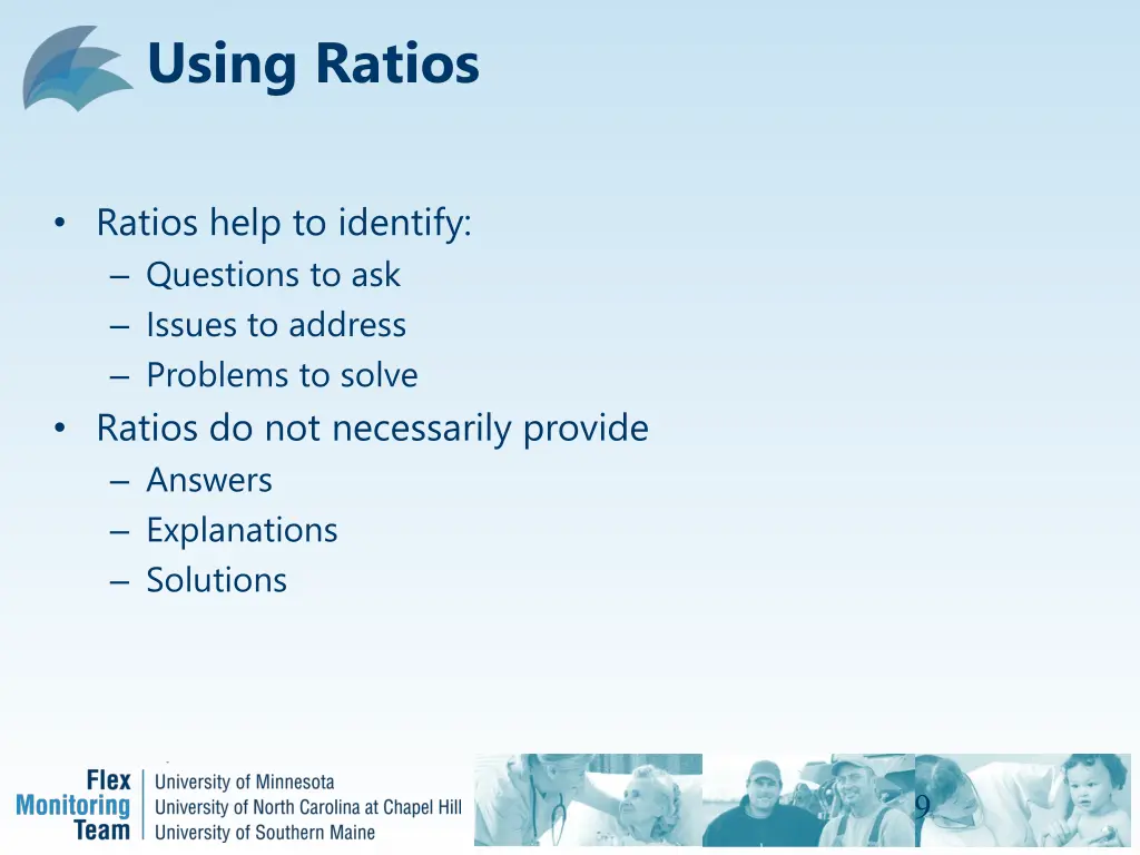 using ratios