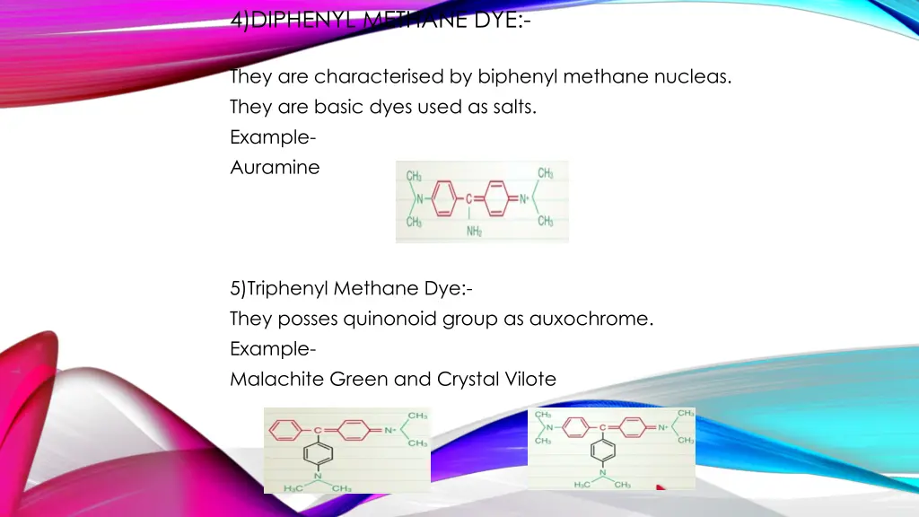 4 diphenyl methane dye