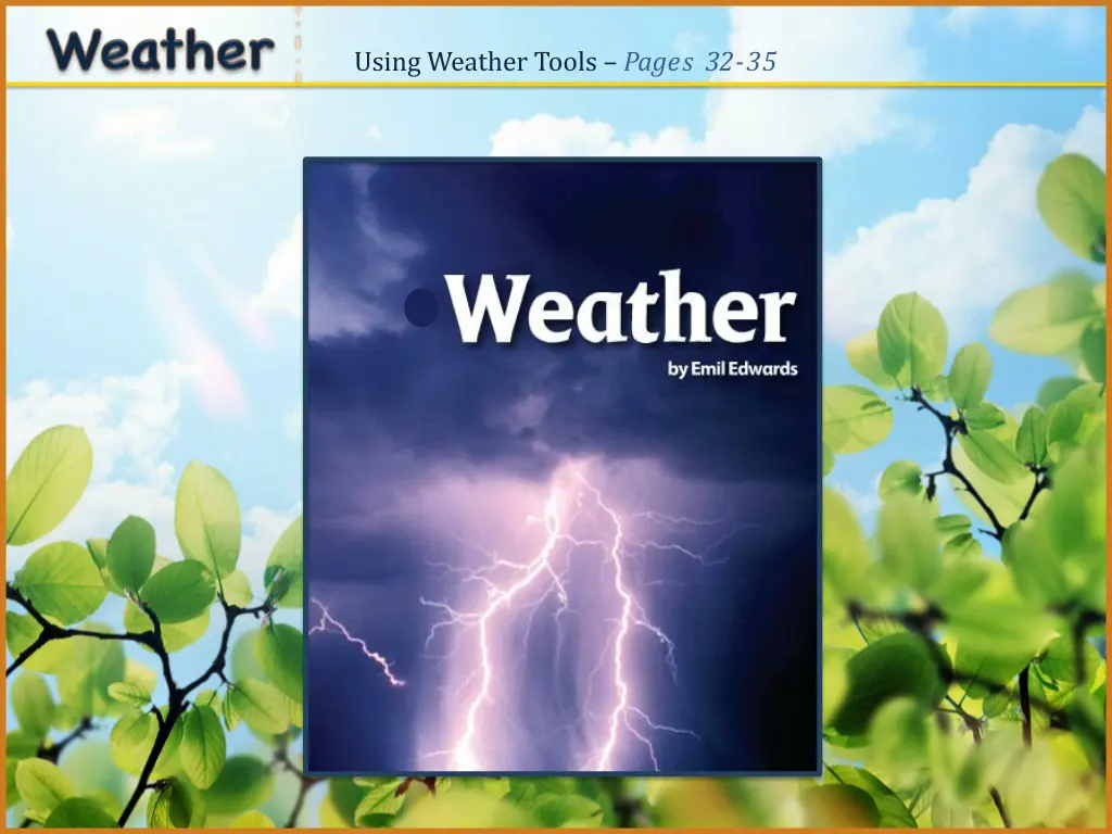 using weather tools pages 32 35