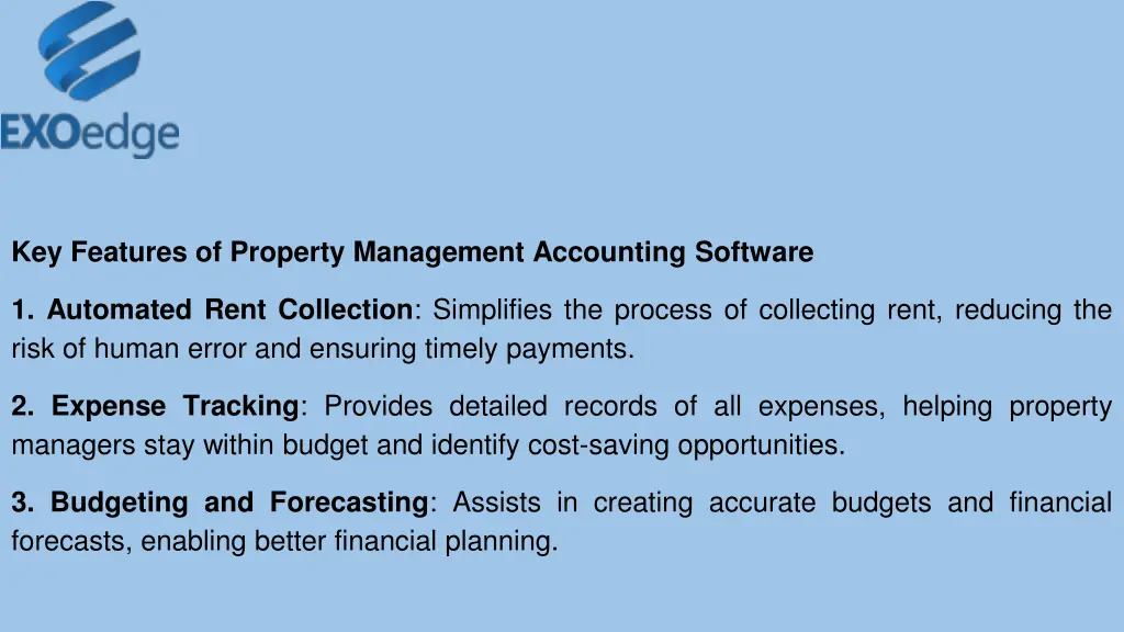 key features of property management accounting