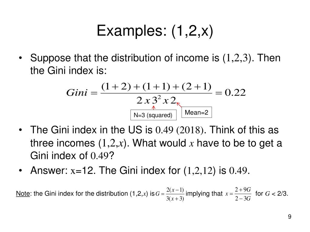 examples 1 2 x