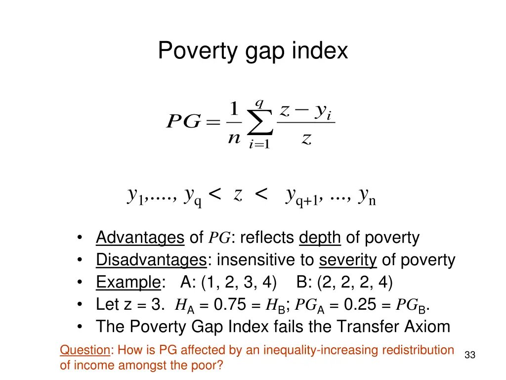 poverty gap index