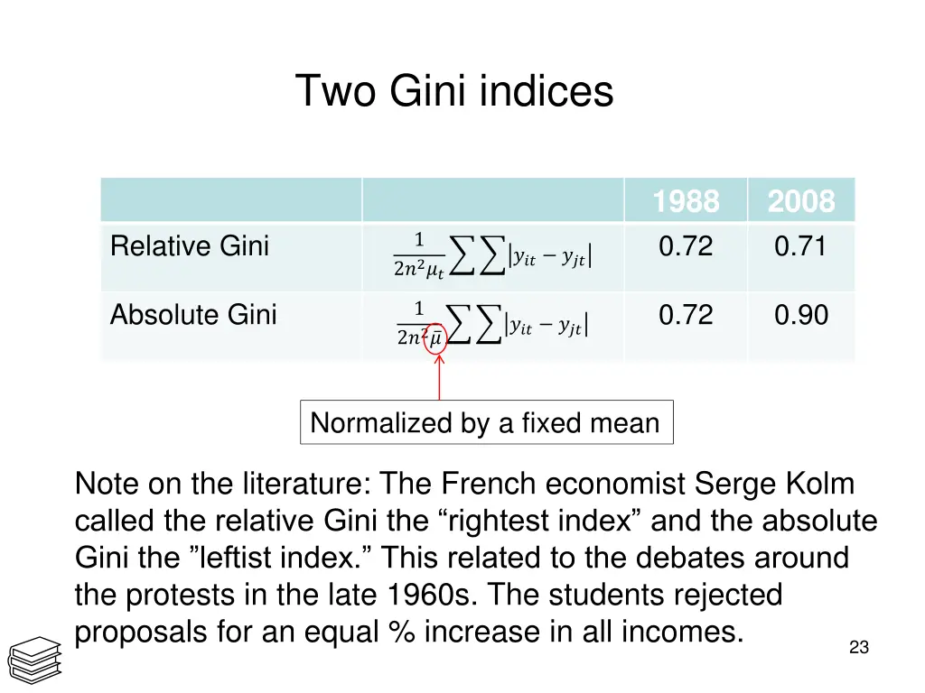 two gini indices