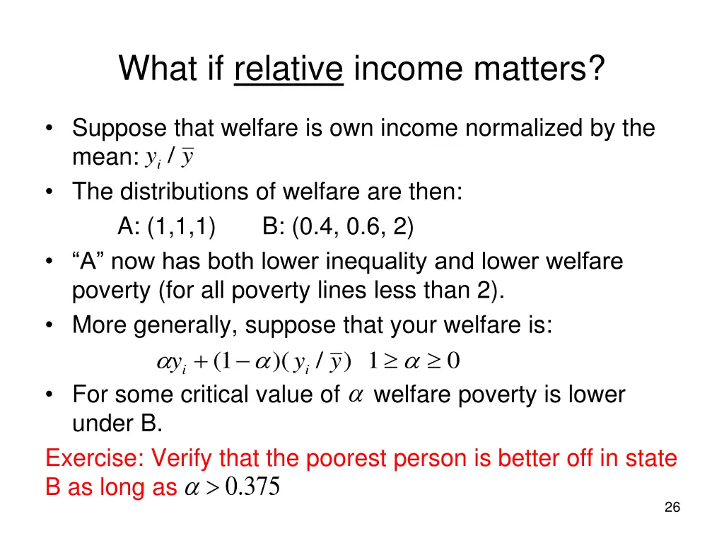 what if relative income matters