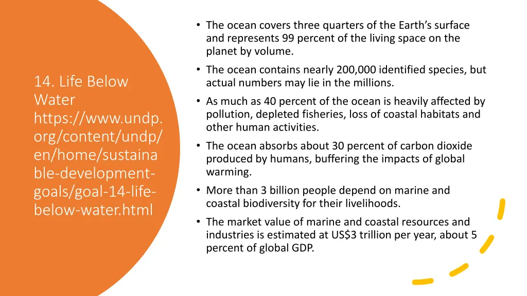 the ocean covers three quarters of the earth