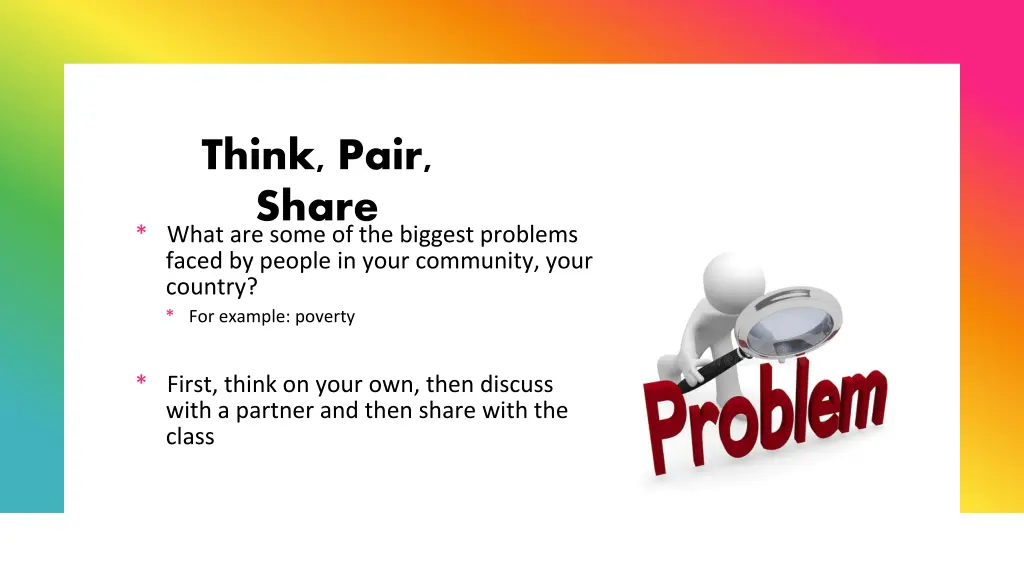 think pair share what are some of the biggest