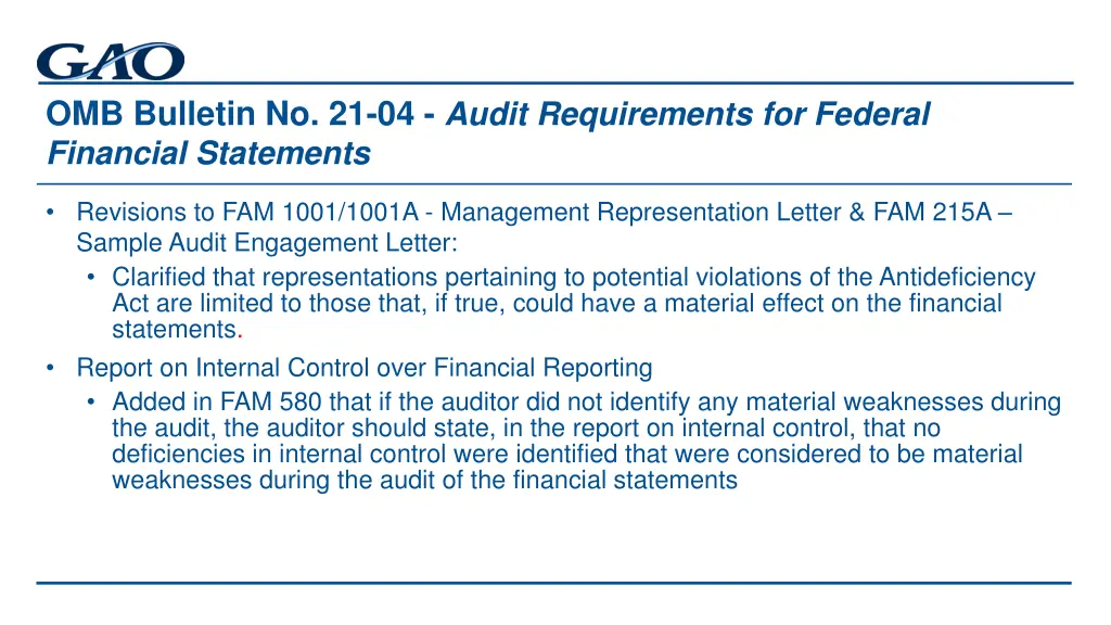 omb bulletin no 21 04 audit requirements