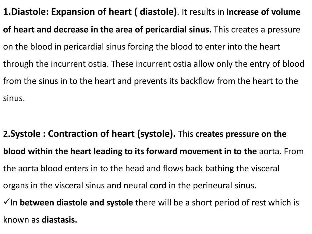 1 diastole expansion of heart diastole it results