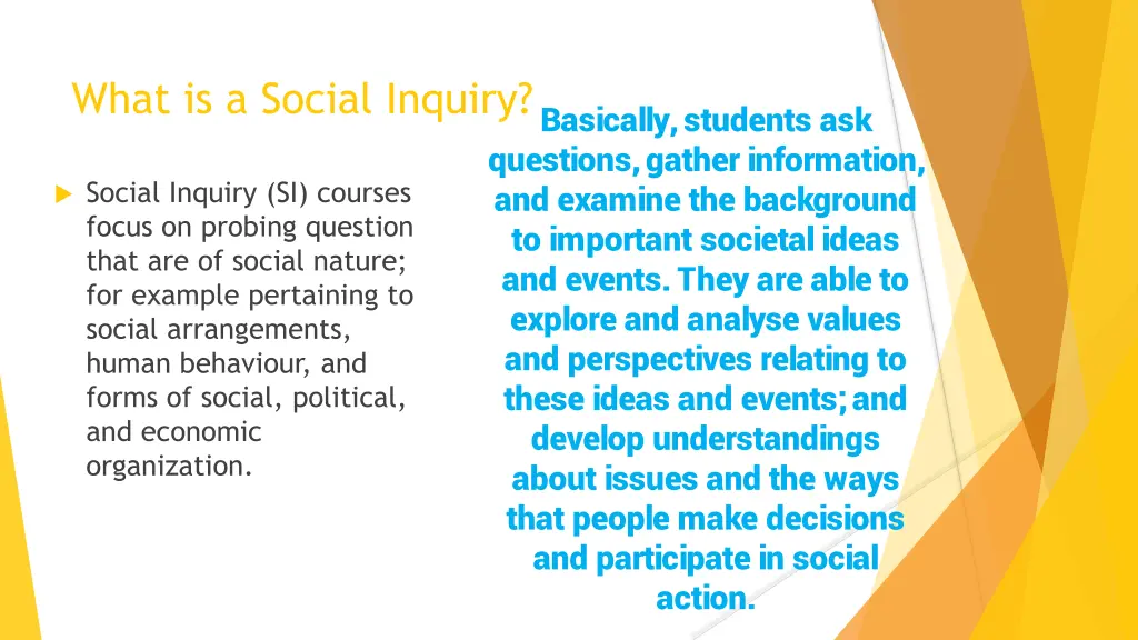 what is a social inquiry